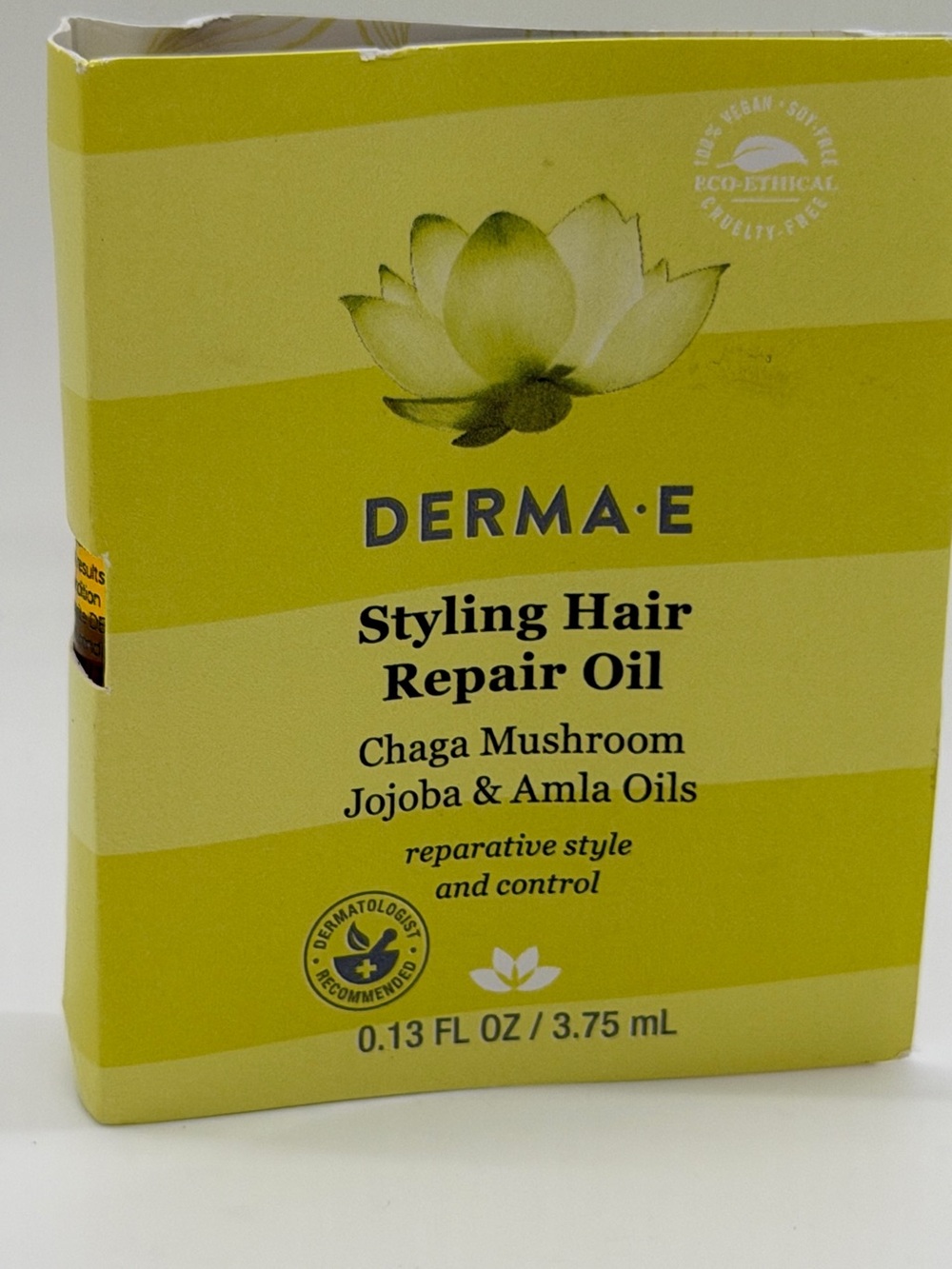 NWT DERMA-E Styling Hair Repair Oil Travel Size 0.13 oz